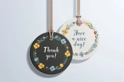 Watercolor hand-painted floral wreaths. Wreath clipart. Product Image 3