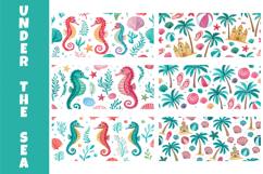 Beach Ocean Libbey Glass Wrap PNG 16oz Sublimation Product Image 12