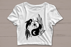 Yin Yang Fish svg, Celestial pisces svg, Yin Yang Svg, Product Image 2