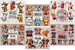 Funny Sarcastic Animal Tumbler Wraps, Coffee Lover Quotes Product Image 3
