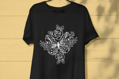 Butterfly Svg File, Floral Butterfly Svg, Butterfly Flowers Product Image 2