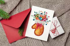 Watercolor Mittens Full of Sweets and Candy PNG Clipart Product Image 5