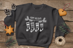 Christmas Socks svg, Merry Xmas socks svg, Christmas design, Product Image 2