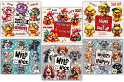 Funny Sarcastic Animal Tumbler Wraps, Coffee Lover Quotes Product Image 4
