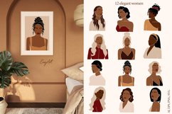 Elegant Woman SVG, Black female clipart, African Woman SVG Product Image 3