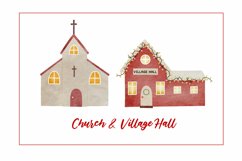 Christmas Town Clipart Bundle | Sublimation Scene Creator Product Image 3