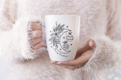 Christmas moon svg, Flower moon svg, Christmas toys svg, Product Image 3