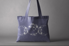 Moon svg, Crescent moon svg, Celestial svg, Floral moon Product Image 3