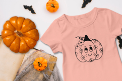 Cute Pumpkin Clipart, Groovy Autumn Clipart, Autumn png, Product Image 3