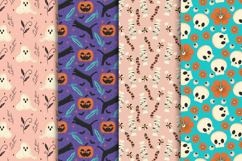 Cute Halloween Seamless Pattern 300 DPI JPG Instant Download Product Image 3