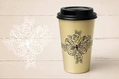 Butterfly Svg File, Floral Butterfly Svg, Butterfly Flowers Product Image 4