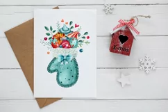 Watercolor Mittens Full of Sweets and Candy PNG Clipart Product Image 6