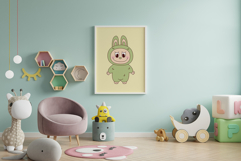 Kawaii Monster Clipart, Monster Characters, Cute animal svg, Product Image 4