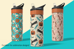 Cute Halloween Seamless Pattern 300 DPI JPG Instant Download Product Image 5