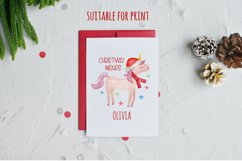 Unicorn Christmas Round Bauble| Sublimation Bundle x 6 PNGS Product Image 5