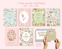 BIG Easter &amp; Spring collection | patterns | cards | elements Product Image 6