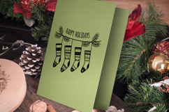 Christmas Socks svg, Merry Xmas socks svg, Christmas design, Product Image 4