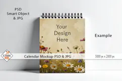 Mockup Spiral Calendar | PSD Smart Object Product Image 2