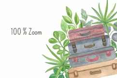 Travel watercolor sublimation PNG clipart Product Image 2