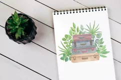 Travel watercolor sublimation PNG clipart Product Image 4