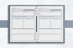 the template pages after home printing.
