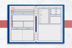 the template pages after home printing.