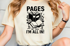Pages of Sin I&#039;m All In! SVG, Book Lover SVG, Reading SVG Product Image 2