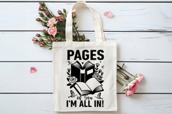 Pages of Sin I&#039;m All In! SVG, Book Lover SVG, Reading SVG Product Image 4