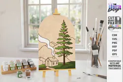 Paint by Numbers Laser Cut | Paintable Wood Art | Painting Product Image 1