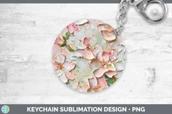 GorgeousPaint Flowers 01 Keychain design.