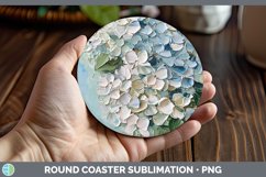 GorgeousPaint Flowers 01 Round Coaster design.