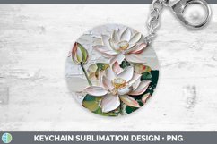 GorgeousPaint Flowers 01 Keychain design.