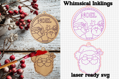 Paint Me Christmas Ornament Laser SVG Bundle Product Image 7