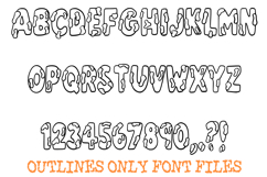 Paint or Slime Gooey Lettering ABC Font Drip Type OTF Product Image 2
