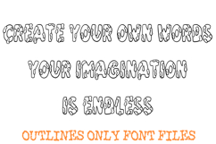 Paint or Slime Gooey Lettering ABC Font Drip Type OTF Product Image 3