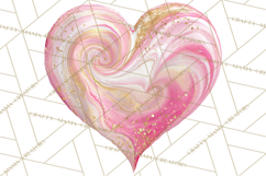 Valentine Clipart Heart Clip Art PNG Romantic Painted Hearts Product Image 5