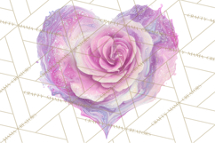 Valentine Clipart Heart Clip Art PNG Romantic Painted Hearts Product Image 5