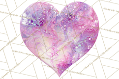 Valentine Clipart Heart Clip Art PNG Romantic Painted Hearts Product Image 5