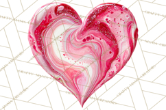 Valentine Clipart Heart Clip Art PNG Romantic Painted Hearts Product Image 4
