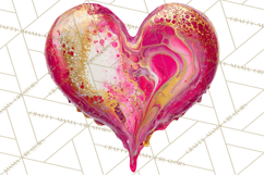 Valentine Clipart Heart Clip Art PNG Romantic Painted Hearts Product Image 5