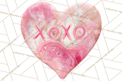 Valentine Clipart Heart Clip Art PNG Romantic Painted Hearts Product Image 3