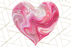 Valentine Clipart Heart Clip Art PNG Romantic Painted Hearts Product Image 4
