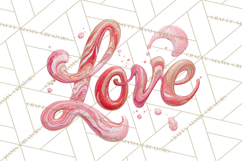 Valentine Clipart Heart Clip Art PNG Romantic Painted Hearts Product Image 3