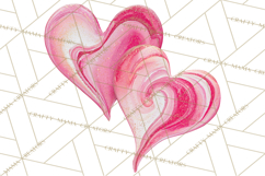 Valentine Clipart Heart Clip Art PNG Romantic Painted Hearts Product Image 5