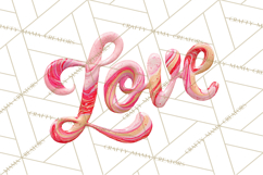 Valentine Clipart Heart Clip Art PNG Romantic Painted Hearts Product Image 5