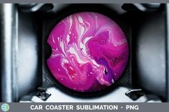 GorgeousPaint Pour Car Coaster design.
