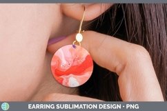 GorgeousPaint Pour Round Earrings design.