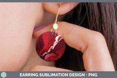 GorgeousPaint Pour Round Earrings design.