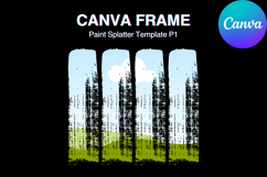 Paint Brush Stroke Canva Frame Bleach Effect Add Photo_P1 Product Image 1