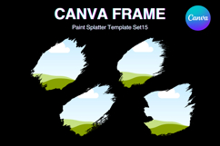 Paint Brush Canva Frame Template Bleach Effect Add Photo_15 Product Image 1